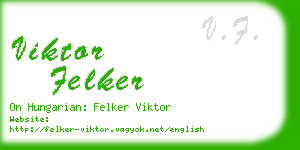 viktor felker business card